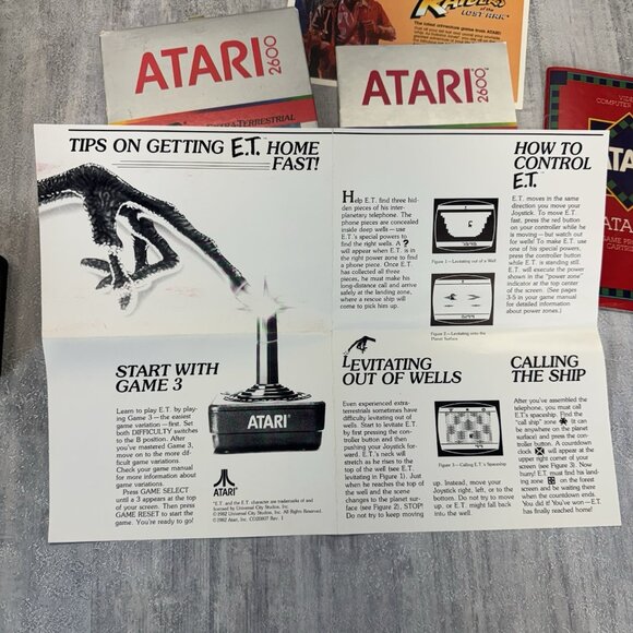 E.T. The Extra-Terrestrial - Atari 2600 Vintage 1982 Video Game Complete In Box - Picture 8 of 16